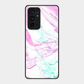Fashion Marble Texture Glossy Metal Case Cover For Oneplus 9Rt 5G