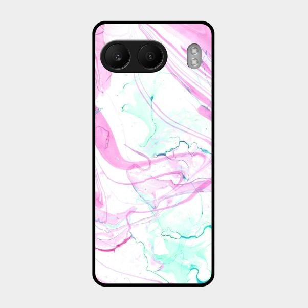 Fashion Marble Texture Glossy Metal Case Cover For Oneplus Nord 4 5G