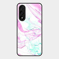 Fashion Marble Texture Glossy Metal Case Cover For Oneplus Nord 5 5G