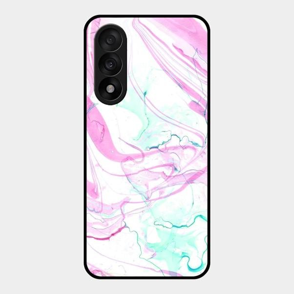 Fashion Marble Texture Glossy Metal Case Cover For Oneplus Nord 5 5G