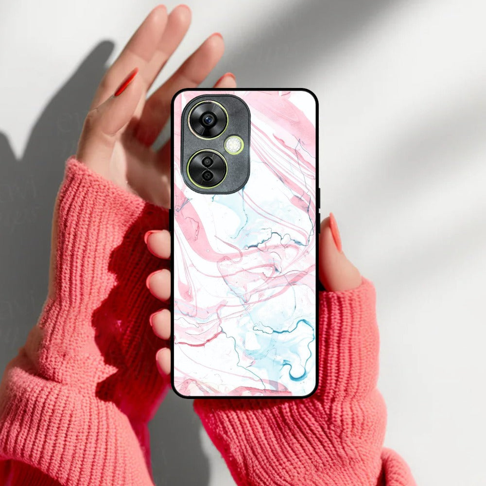 Fashion Marble Texture Glossy Metal Case Cover For OnePlus