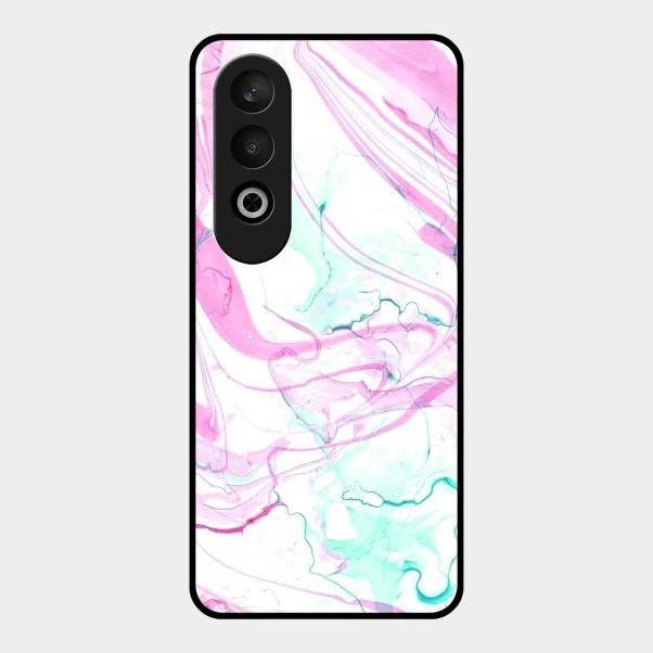 Fashion Marble Texture Glossy Metal Case Cover For Oneplus Nord Ce 4 5G