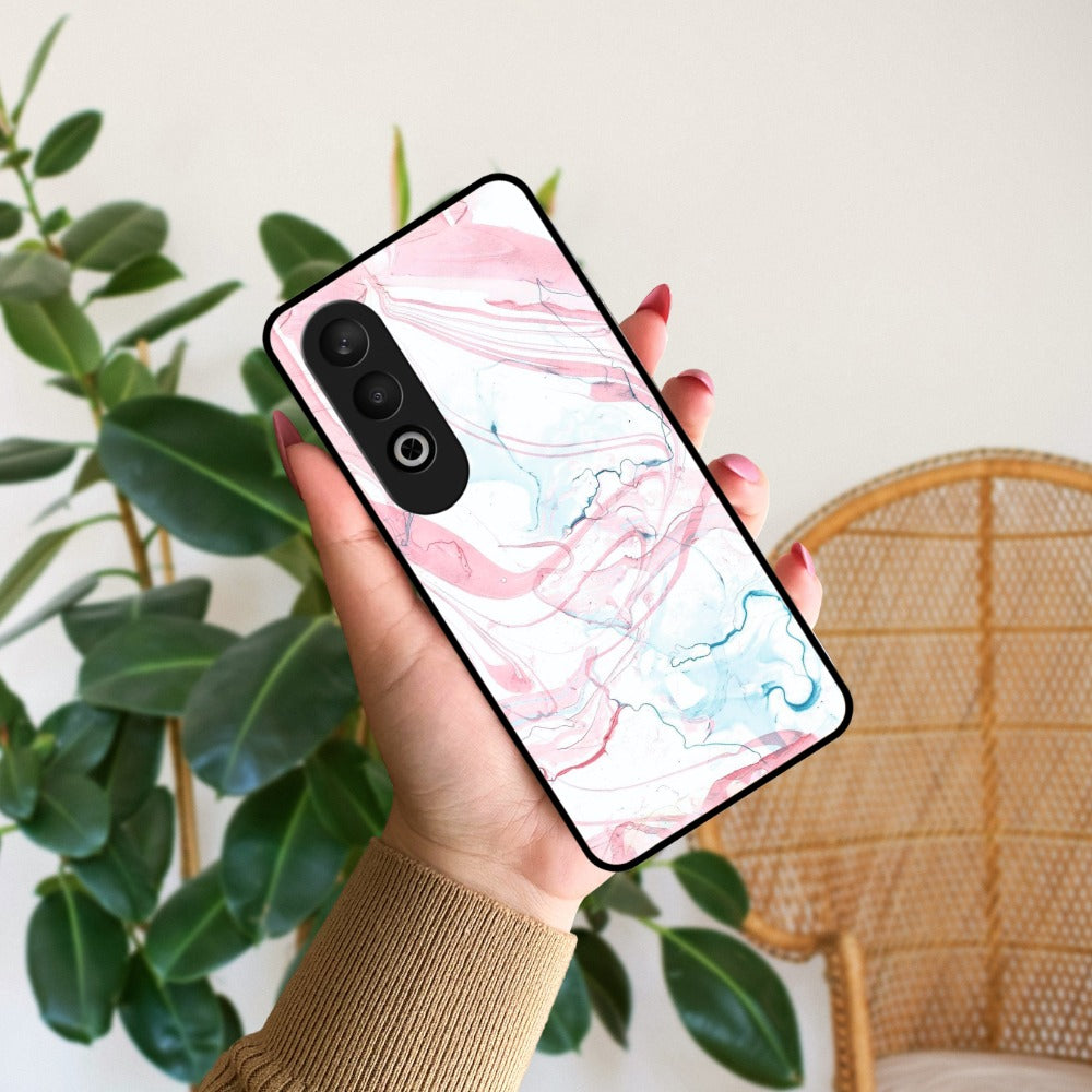 Fashion Marble Texture Glossy Metal Case Cover For OnePlus