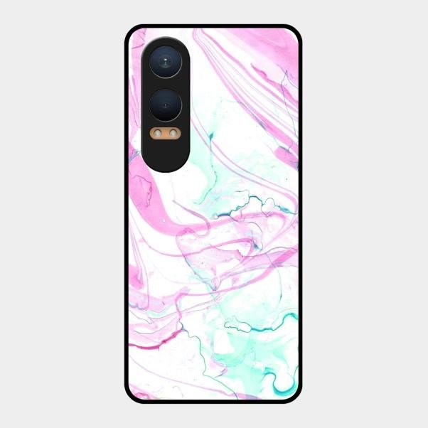 Fashion Marble Texture Glossy Metal Case Cover For Oneplus Nord Ce 4 Lite 5G