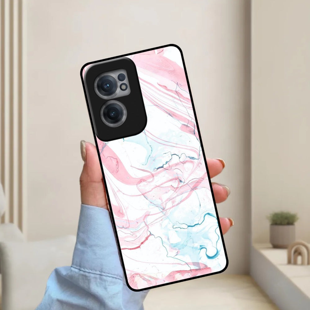 Fashion Marble Texture Glossy Metal Case Cover For OnePlus