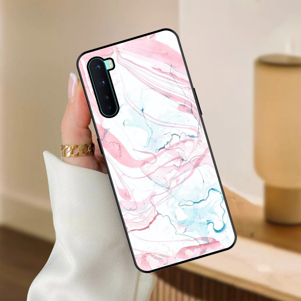 Fashion Marble Texture Glossy Metal Case Cover For OnePlus
