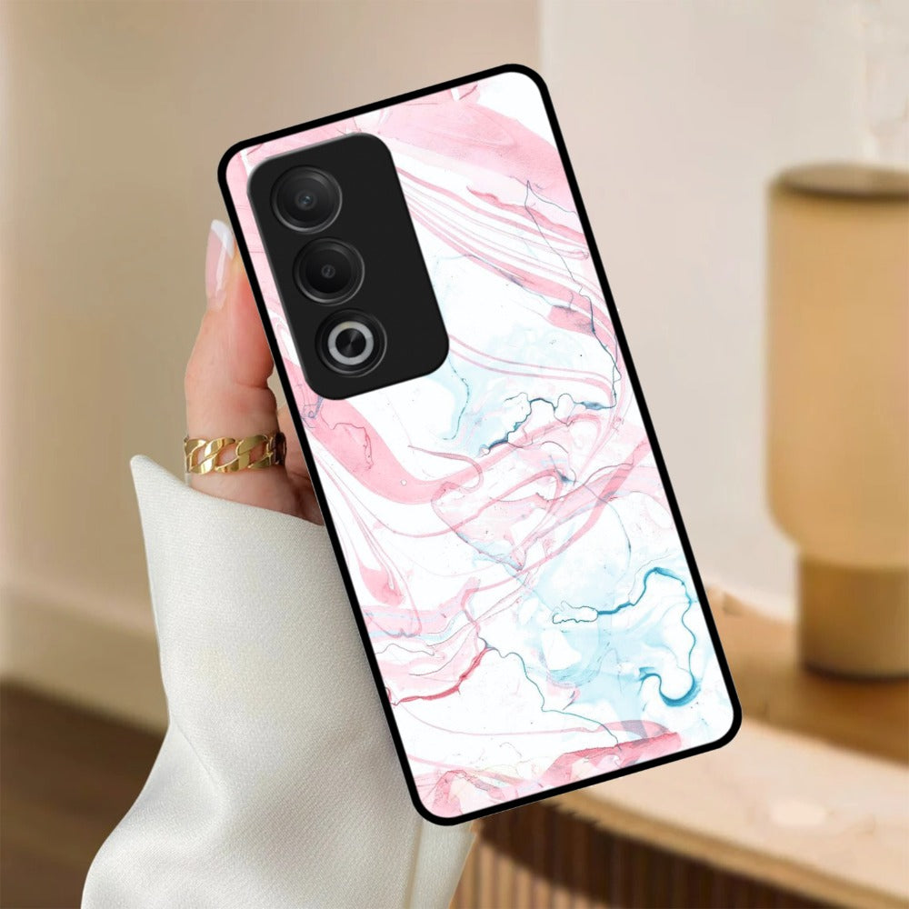 Fashion Marble Texture Glossy Metal Case Cover For Oppo