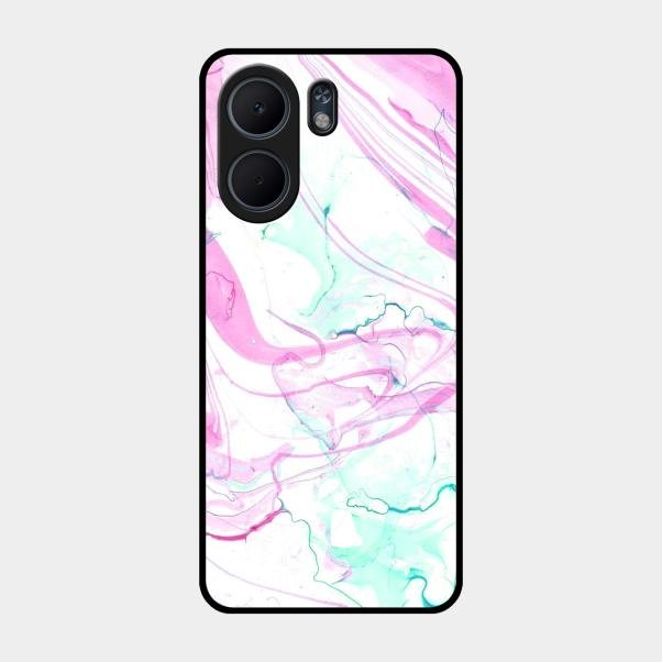 Fashion Marble Texture Glossy Metal Case Cover For Oppo A5X 5G