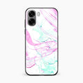 Fashion Marble Texture Glossy Metal Case Cover For Oppo A6X 5G