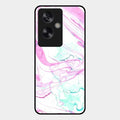 Fashion Marble Texture Glossy Metal Case Cover For Oppo A79 5G