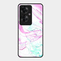 Fashion Marble Texture Glossy Metal Case Cover For Oppo F25 Pro 5G