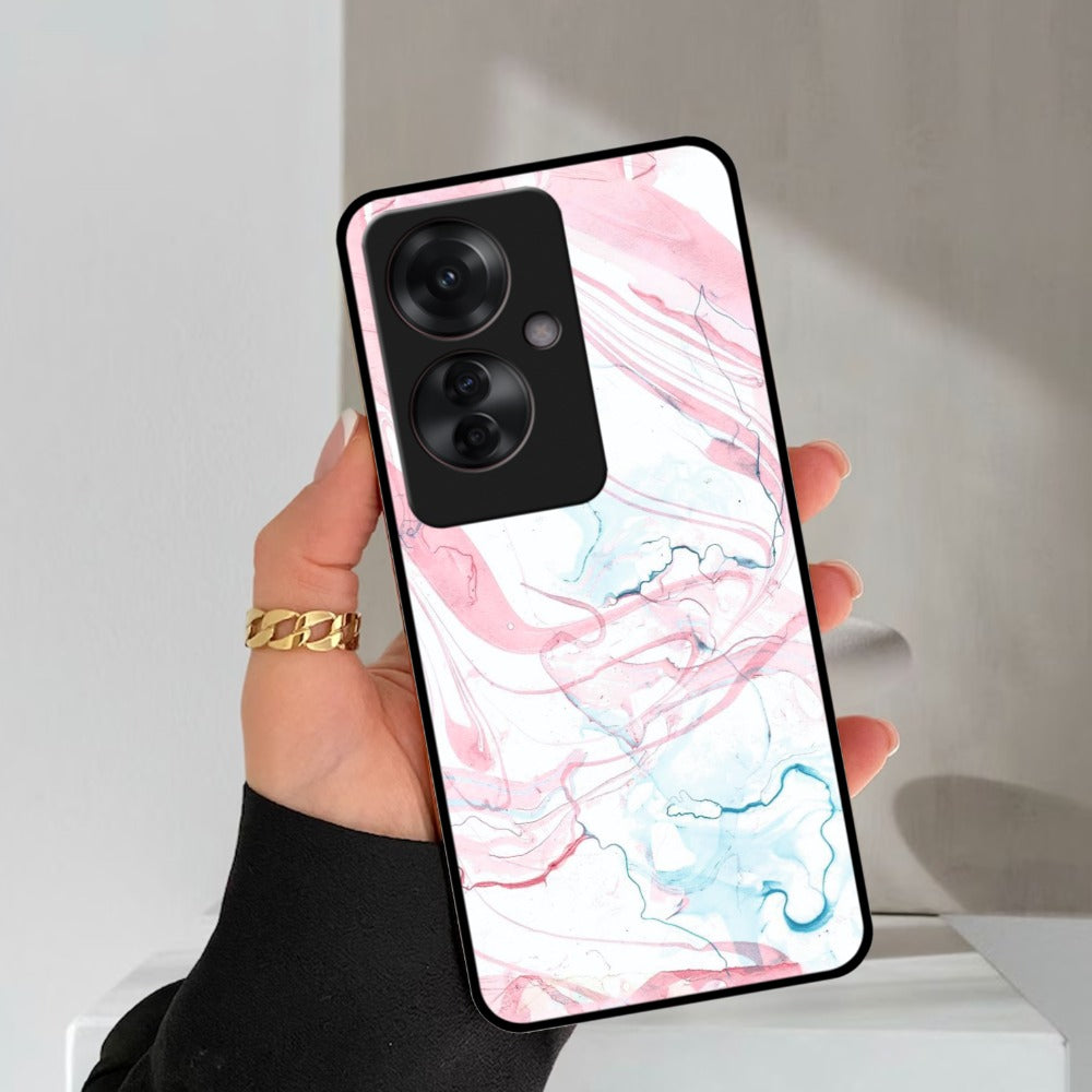 Fashion Marble Texture Glossy Metal Case Cover For Oppo