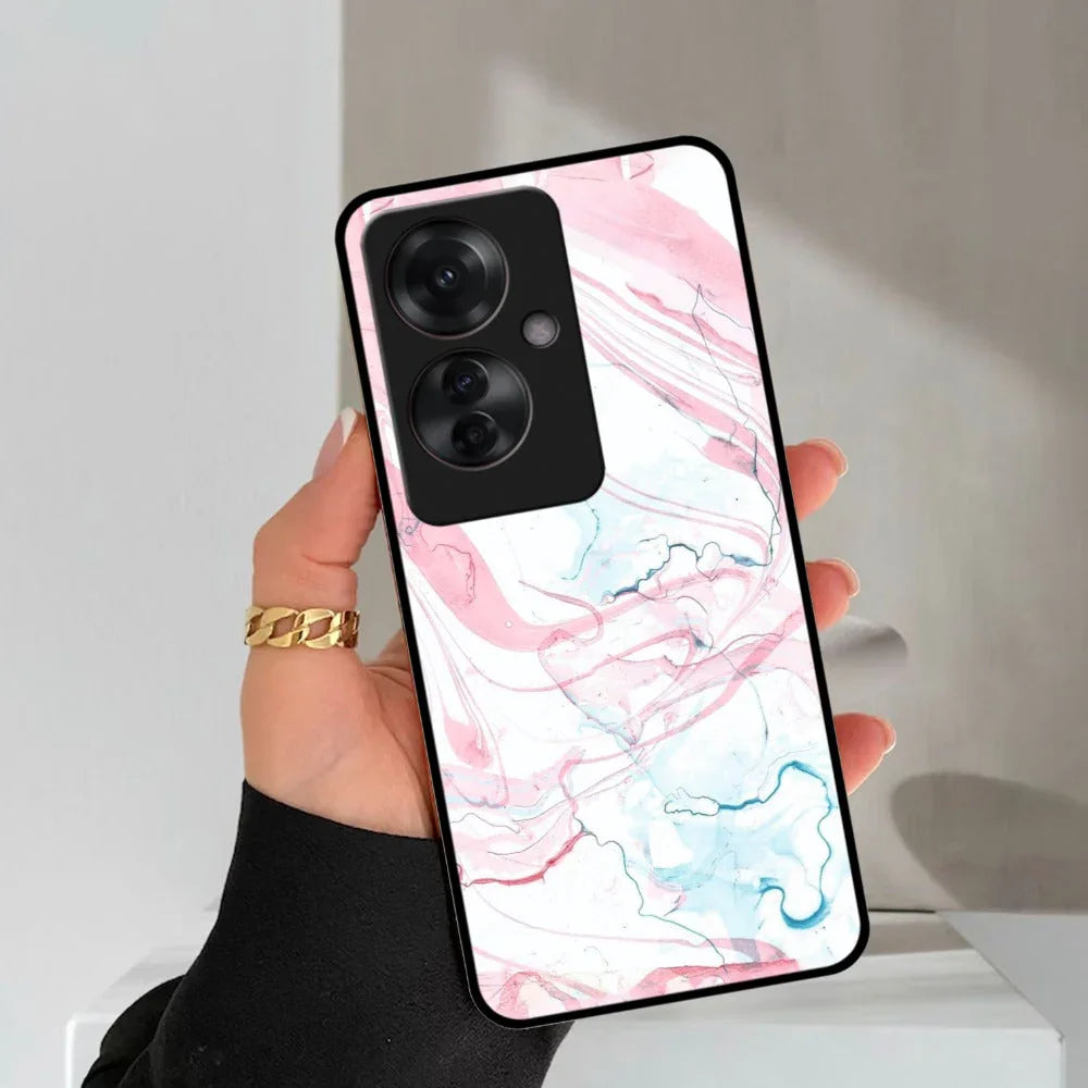 Fashion Marble Texture Glossy Metal Case Cover For Oppo - ShopOnCliQ