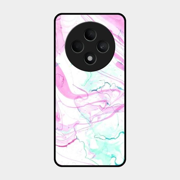 Fashion Marble Texture Glossy Metal Case Cover For Oppo F27 5G