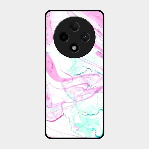 Fashion Marble Texture Glossy Metal Case Cover For Oppo F27 Pro Plus 5G