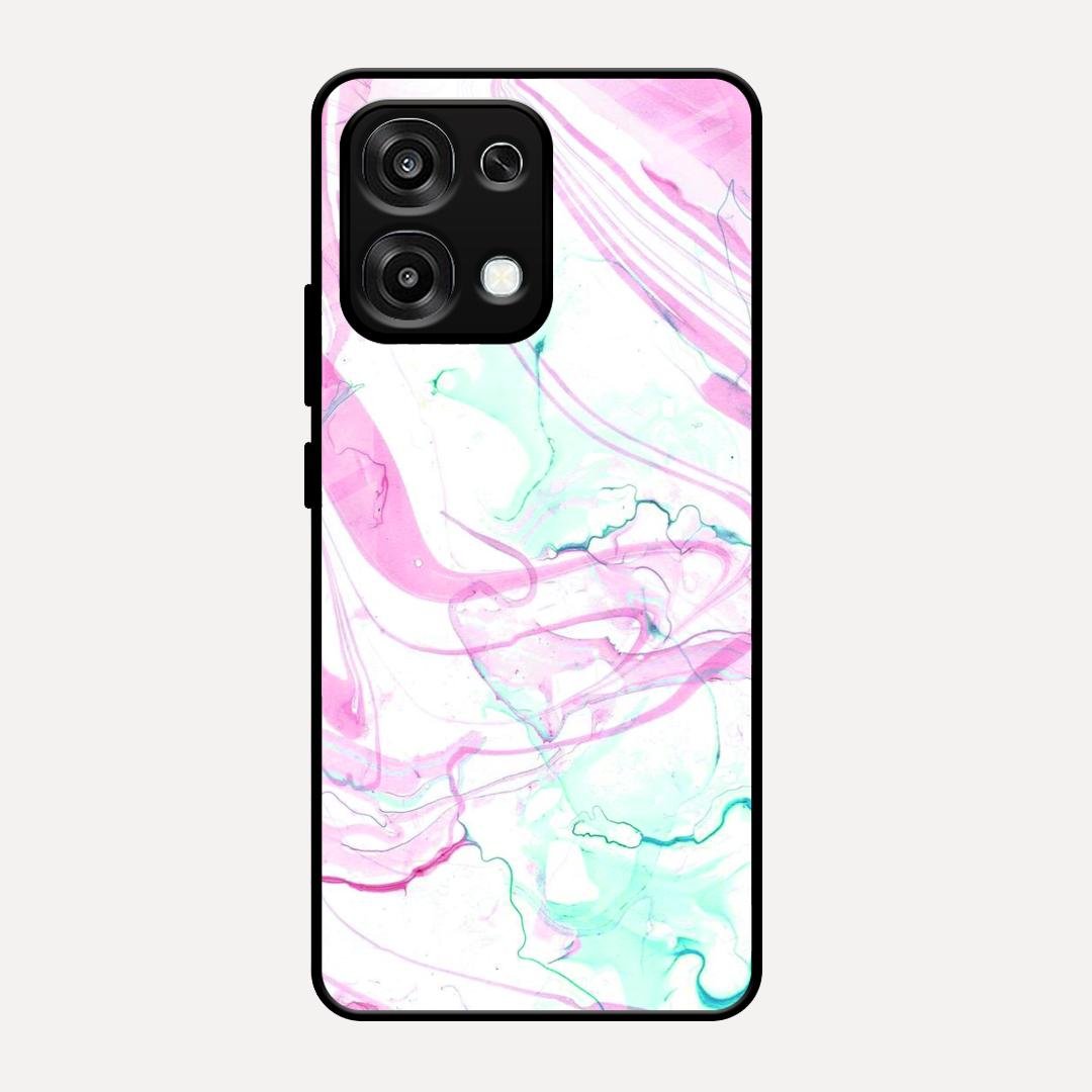 Fashion Marble Texture Glossy Metal Case Cover For Oppo F31 5G