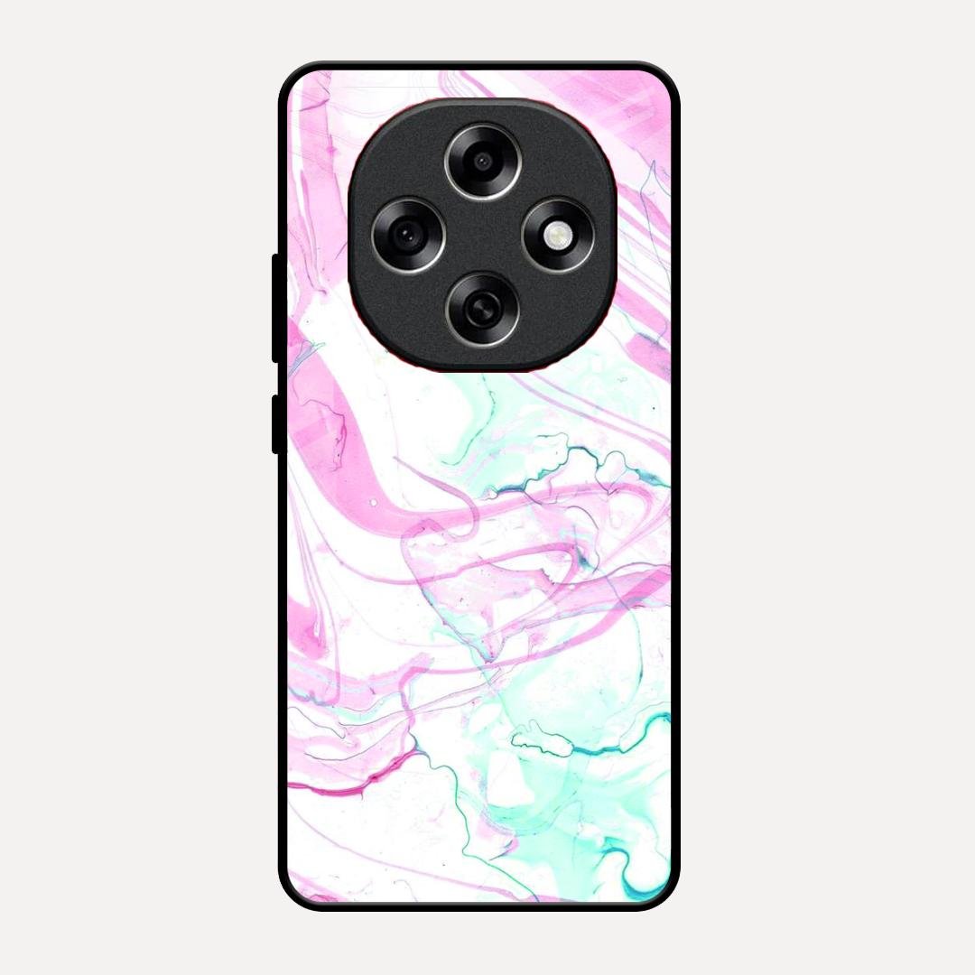 Fashion Marble Texture Glossy Metal Case Cover For Oppo F31 Pro 5G