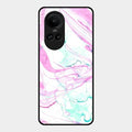 Fashion Marble Texture Glossy Metal Case Cover For Oppo Reno 10 Pro 5G