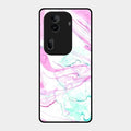 Fashion Marble Texture Glossy Metal Case Cover For Oppo Reno 11 Pro 5G