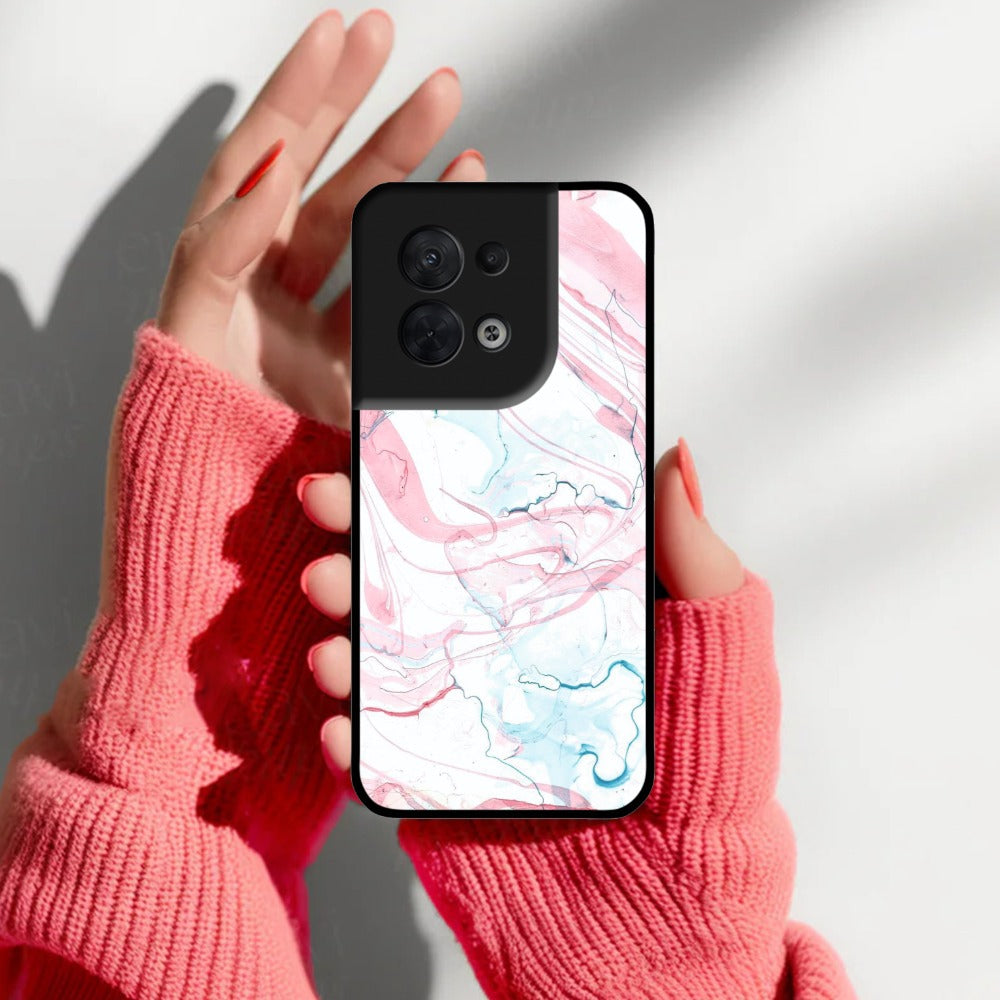 Fashion Marble Texture Glossy Metal Case Cover For Oppo