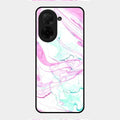 Fashion Marble Texture Glossy Metal Case Cover For Poco C71