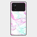 Fashion Marble Texture Glossy Metal Case Cover For Poco X4 Pro 5G