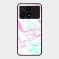 Fashion Marble Texture Glossy Metal Case Cover For Poco X6 Pro 5G