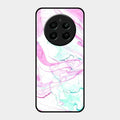 Fashion Marble Texture Glossy Metal Case Cover For Realme 12 Plus 5G