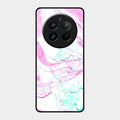 Fashion Marble Texture Glossy Metal Case Cover For Realme 12 Pro 5G