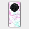 Fashion Marble Texture Glossy Metal Case Cover For Realme 12 Pro Plus 5G