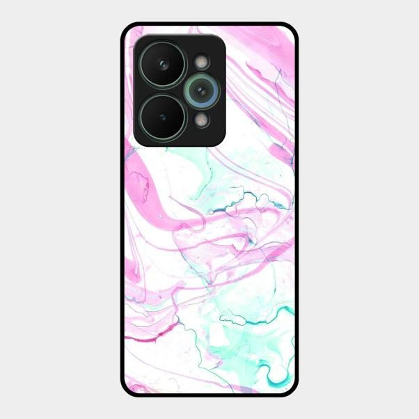 Fashion Marble Texture Glossy Metal Case Cover For Realme 15 Pro 5G