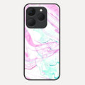 Fashion Marble Texture Glossy Metal Case Cover For Realme 15T 5G