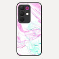 Fashion Marble Texture Glossy Metal Case Cover For Realme 15X 5G