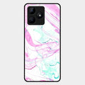 Fashion Marble Texture Glossy Metal Case Cover For Realme C53