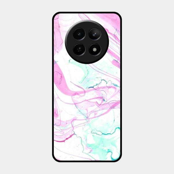 Fashion Marble Texture Glossy Metal Case Cover For Realme C65 5G