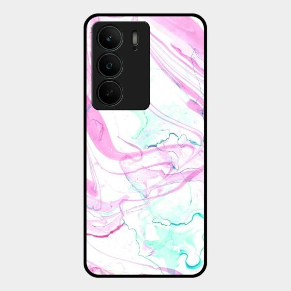 Fashion Marble Texture Glossy Metal Case Cover For Realme C75 5G