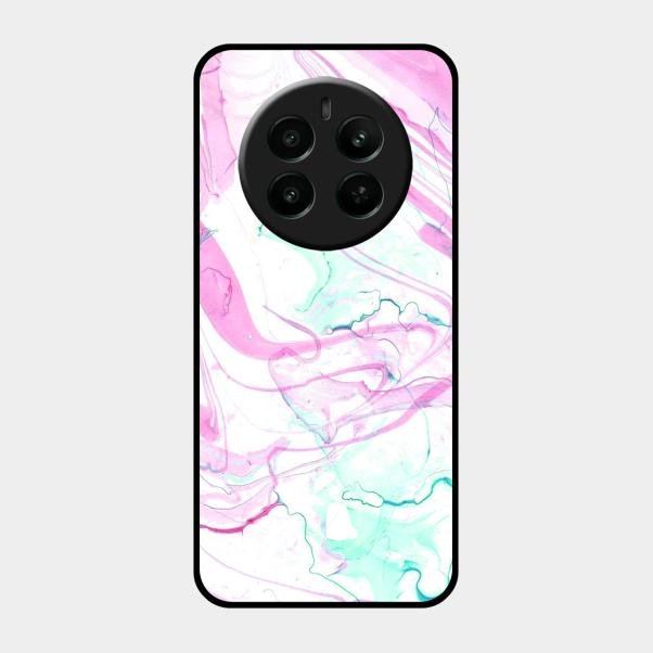 Fashion Marble Texture Glossy Metal Case Cover For Realme Narzo 70 Pro 5G