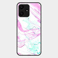 Fashion Marble Texture Glossy Metal Case Cover For Redmi 12 5G