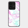 Fashion Marble Texture Glossy Metal Case Cover For Redmi 13 5G