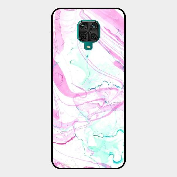 Fashion Marble Texture Glossy Metal Case Cover For Redmi Note 10 Lite