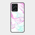 Fashion Marble Texture Glossy Metal Case Cover For Redmi Note 12 4G