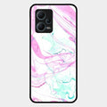 Fashion Marble Texture Glossy Metal Case Cover For Redmi Note 12 5G