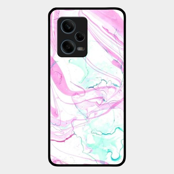 Fashion Marble Texture Glossy Metal Case Cover For Redmi Note 12 Pro 5G