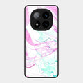 Fashion Marble Texture Glossy Metal Case Cover For Redmi Note 14 Pro Plus 5G