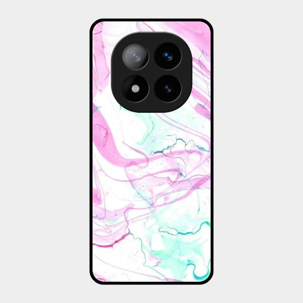 Fashion Marble Texture Glossy Metal Case Cover For Redmi Note 14 Pro Plus 5G