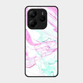 Fashion Marble Texture Glossy Metal Case Cover For Redmi Note 14 Se 5G