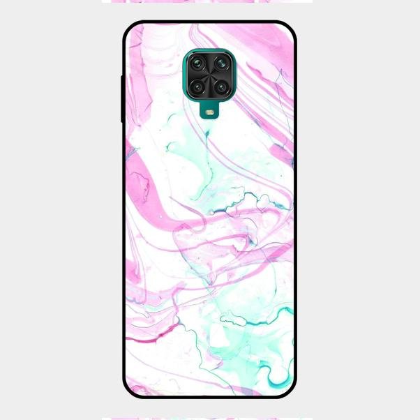 Fashion Marble Texture Glossy Metal Case Cover For Redmi Note 9 Pro