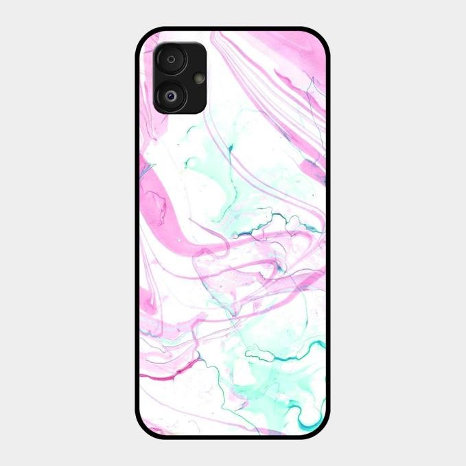 Fashion Marble Texture Glossy Metal Case Cover For Samsung Galaxy F14 5G