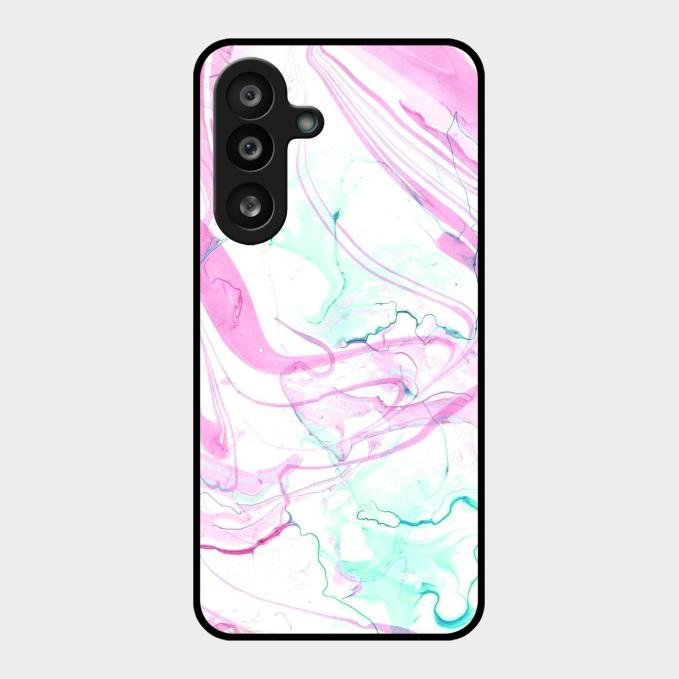 Fashion Marble Texture Glossy Metal Case Cover For Samsung Galaxy F55 5G