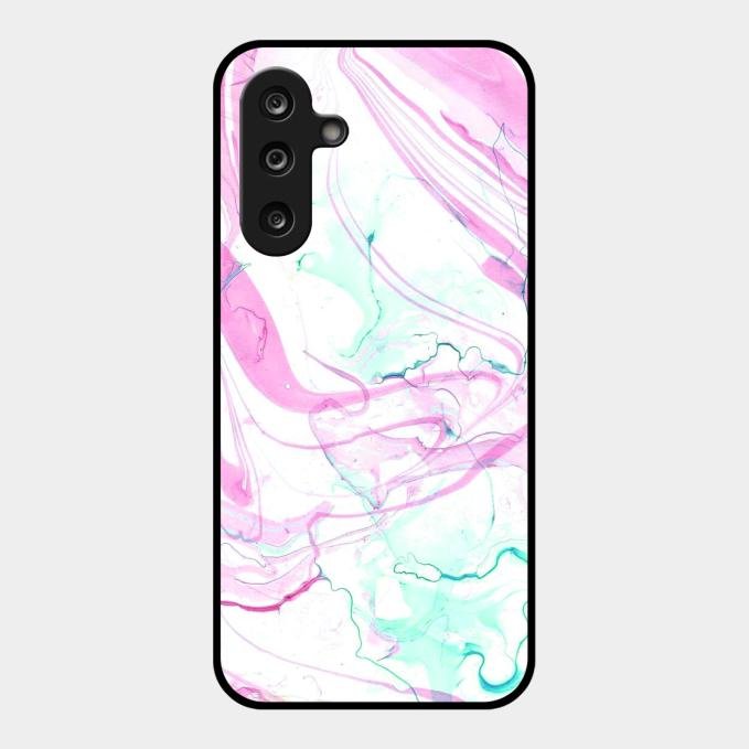 Fashion Marble Texture Glossy Metal Case Cover For Samsung Galaxy M16 5G